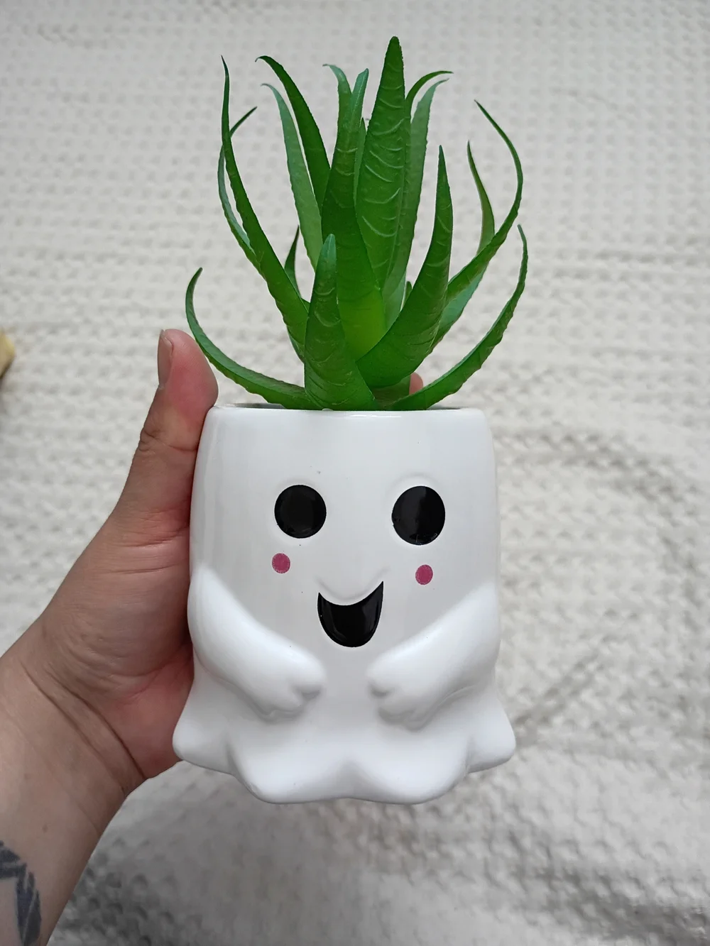 Beetlejuice & Ghost Ceramic Planter – Playful Home Accent